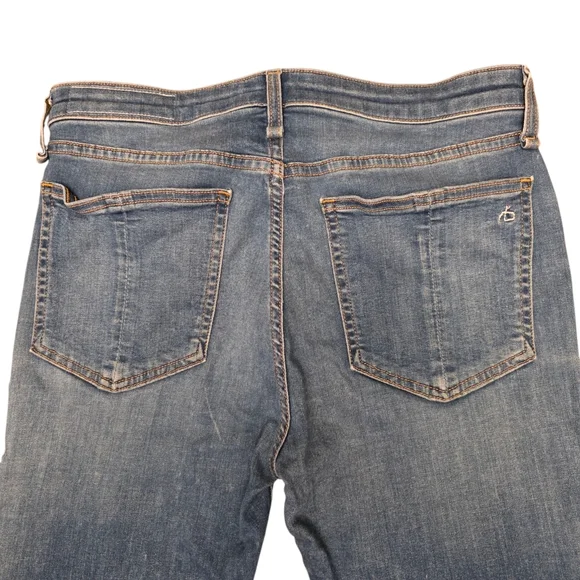 Rag & Bone Cate Mid-rise Ankle Crop Light Blue Skinny Jeans Size 30 - Picture 7 of 14